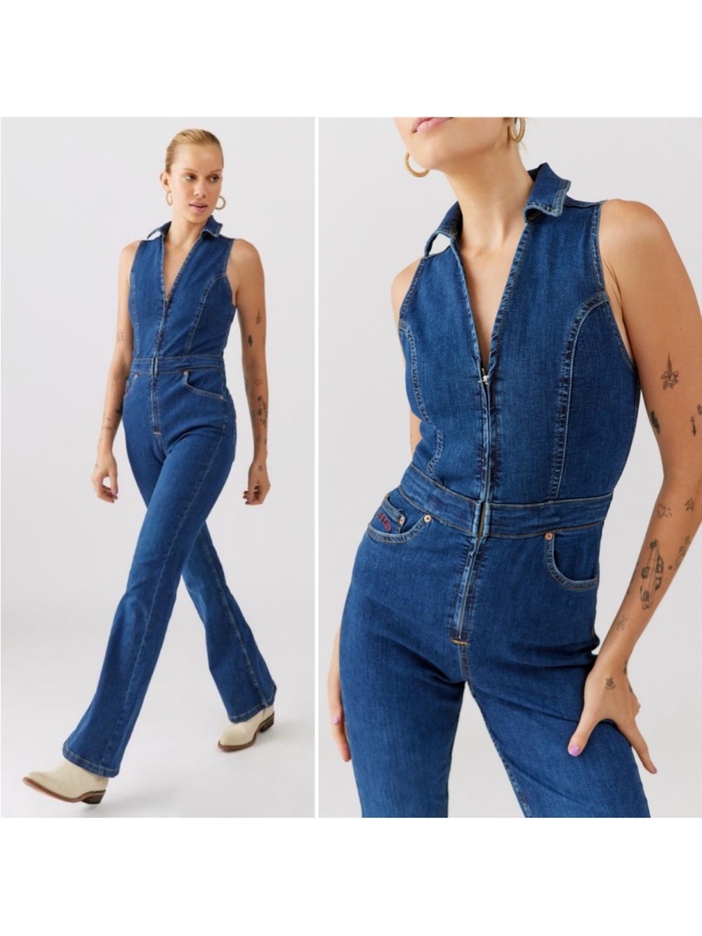 Urban outfitters BDG Della Denim Jumpsuit size medium